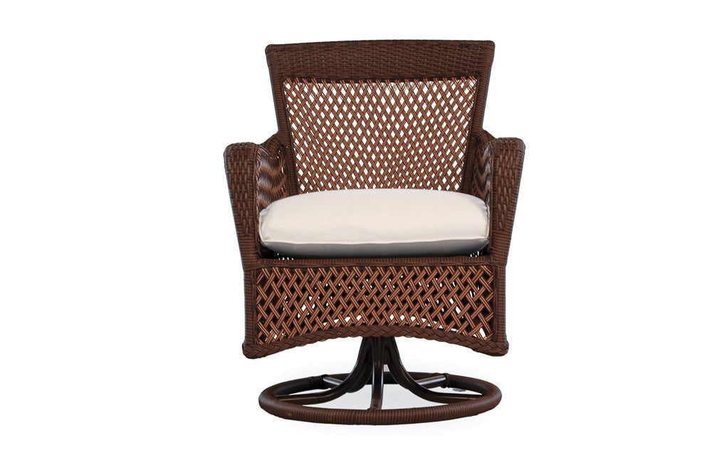 Lloyd Flanders Swivel Dining Arm Chair Lloyd Flanders Grand Traverse Swivel Dining Armchair