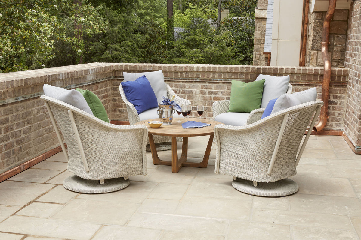 Lloyd Flanders Swivel Glider Chair Lloyd Flanders Weekend Retreat Swivel Glider Lounge Chair