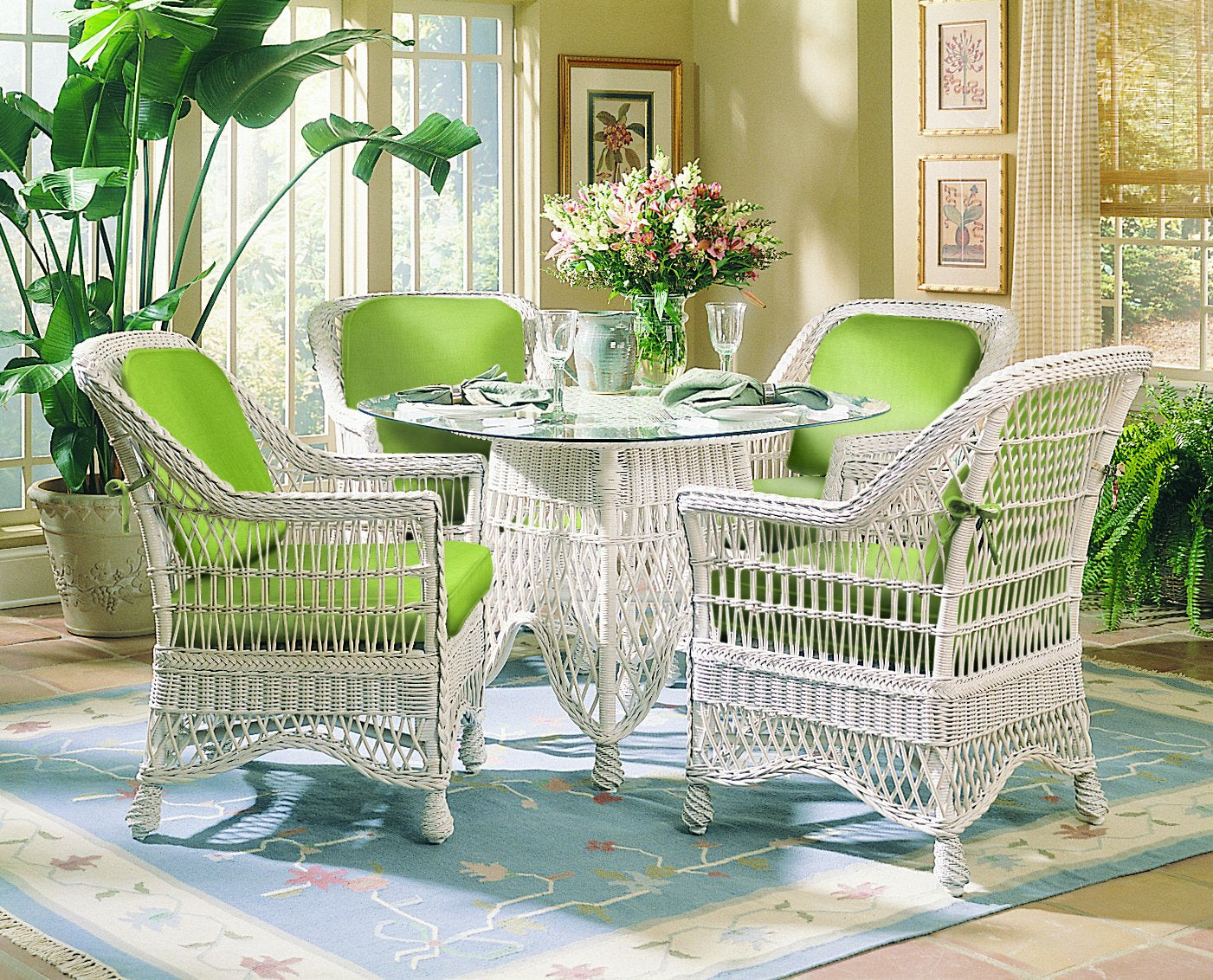 Designer Wicker & Rattan By Tribor Naples Dining Table by Designer Wicker from Tribor Dining Table - Rattan Imports
