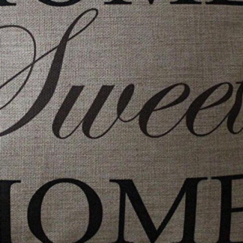 Rattan Imports Square Decorative Throw Pillow Cover &quot;Home Sweet Home&quot; Pillow - Rattan Imports