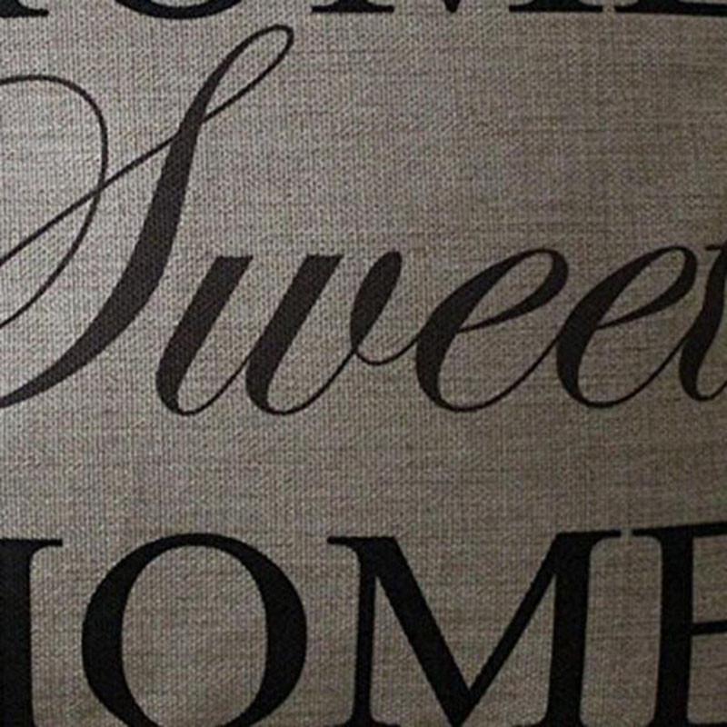 Rattan Imports Pillow Square Decorative Throw Pillow Cover &quot;Home Sweet Home&quot;