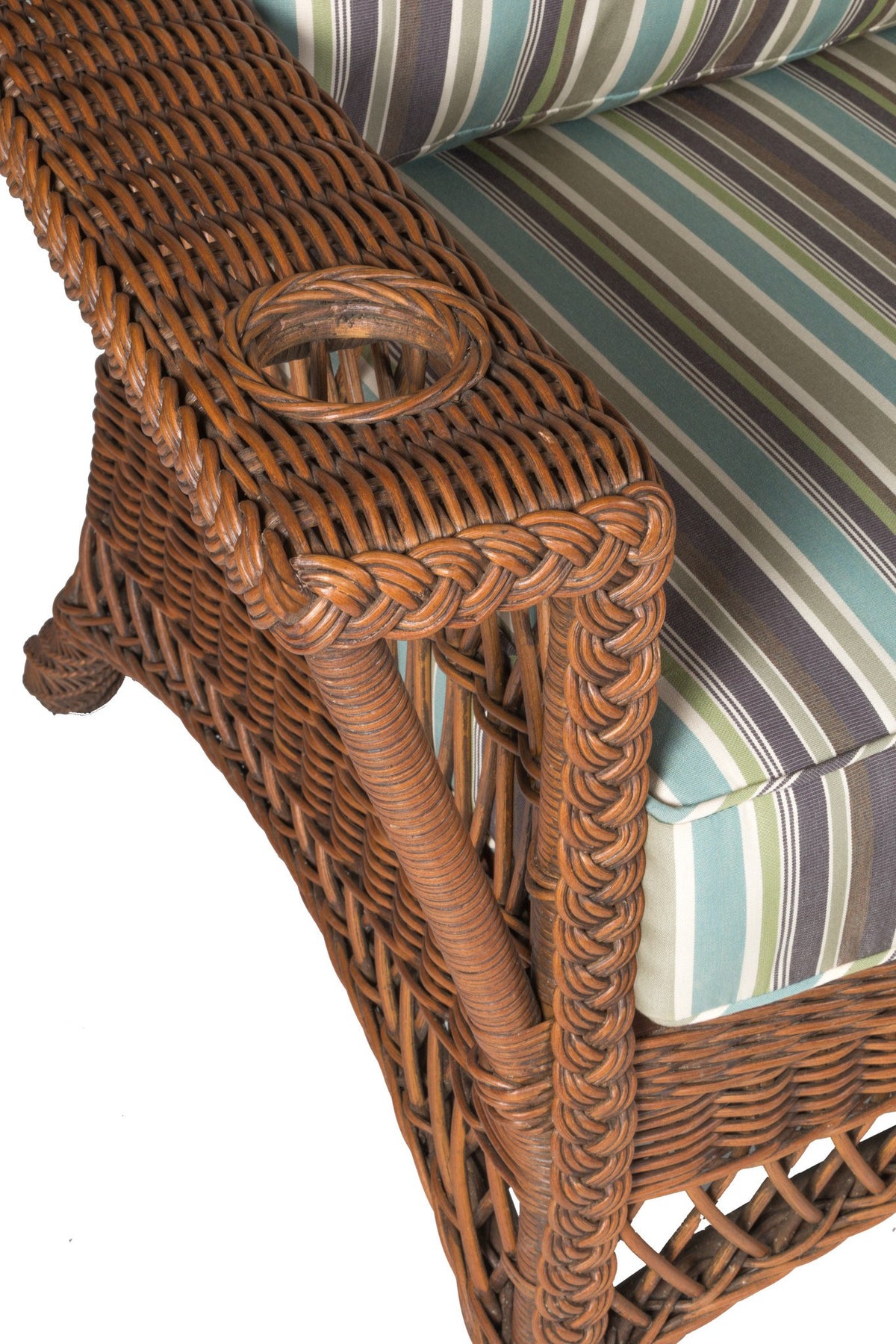 Designer Wicker &amp; Rattan By Tribor Rockport Arm Chair by Designer Wicker from Tribor Chair - Rattan Imports