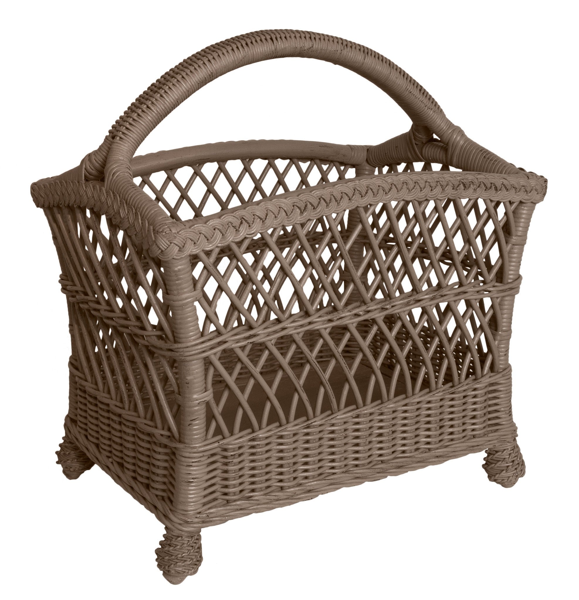 Designer Wicker & Rattan By Tribor Rockport Magazine Rack by Designer Wicker & Rattan By Tribor Accessory - Rattan Imports