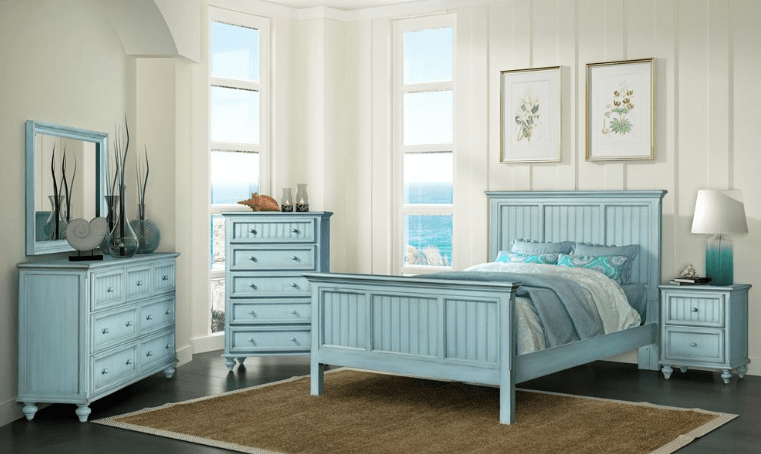 Sea Winds Trading Bed Sea Winds Trading Monaco King Bed B818KBED-BLEU