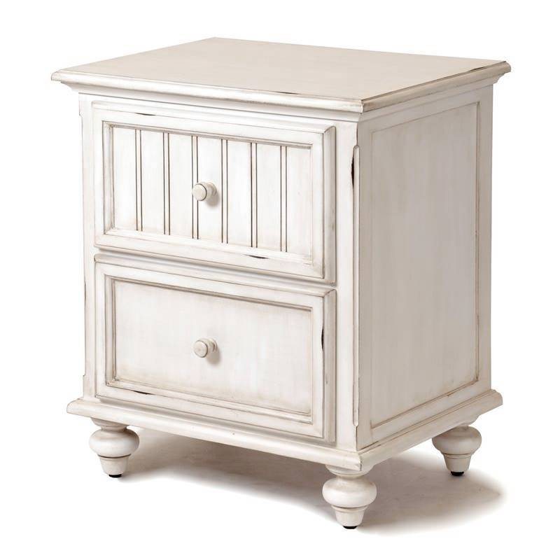 Sea Winds Trading Night Stand Sea Winds Trading Monaco 2 Drawer Nightstand B81832-BLANC