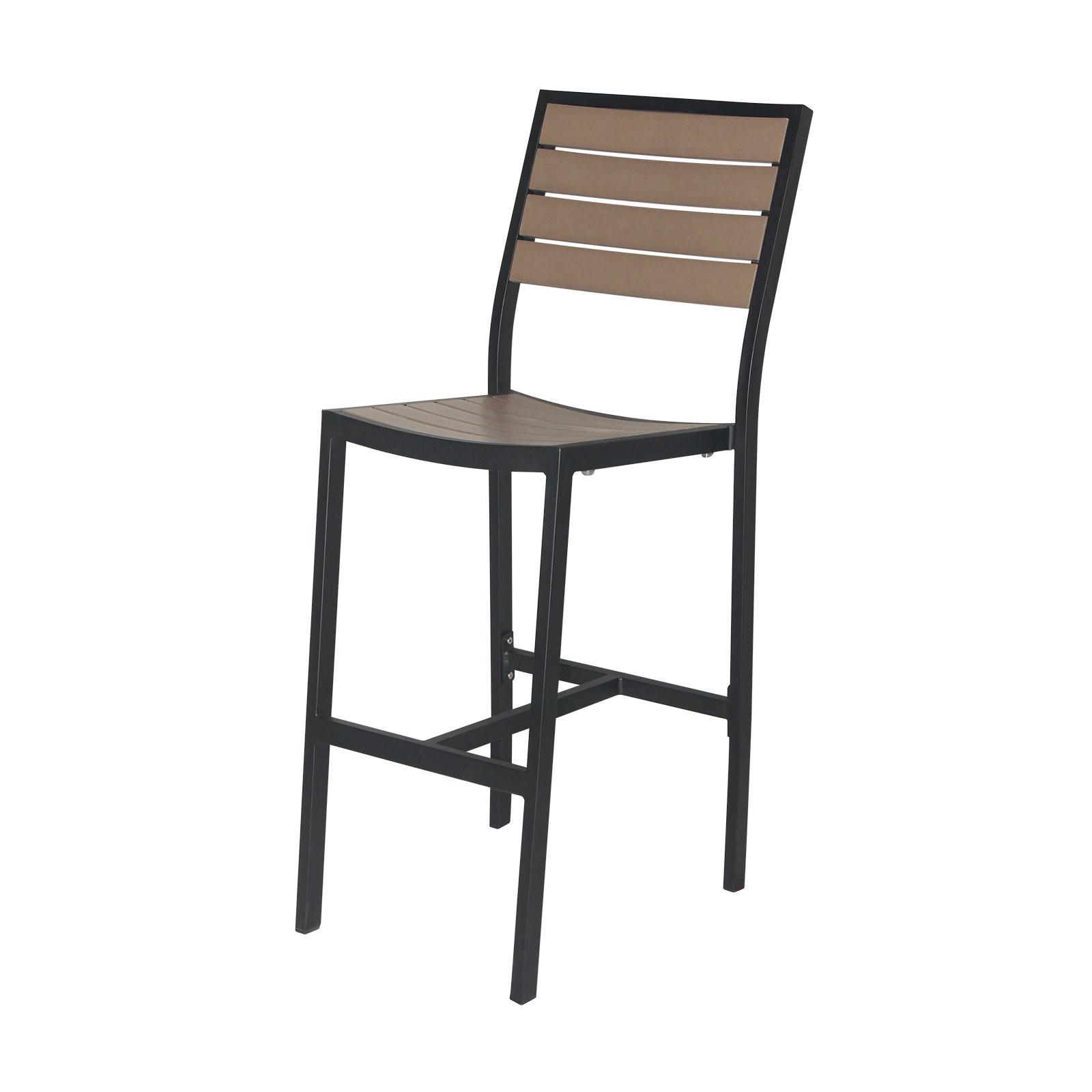 Source Furniture Bar Stool Black and Gray Napa Bar Side Chair