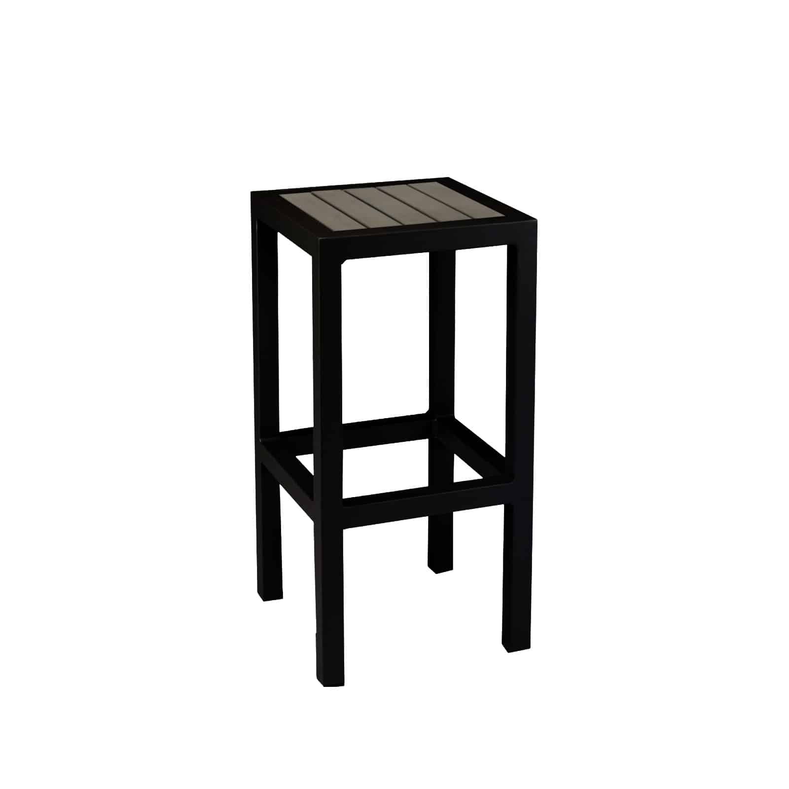 Source Furniture Bar Stool Black and Teak Napa Bar Stool