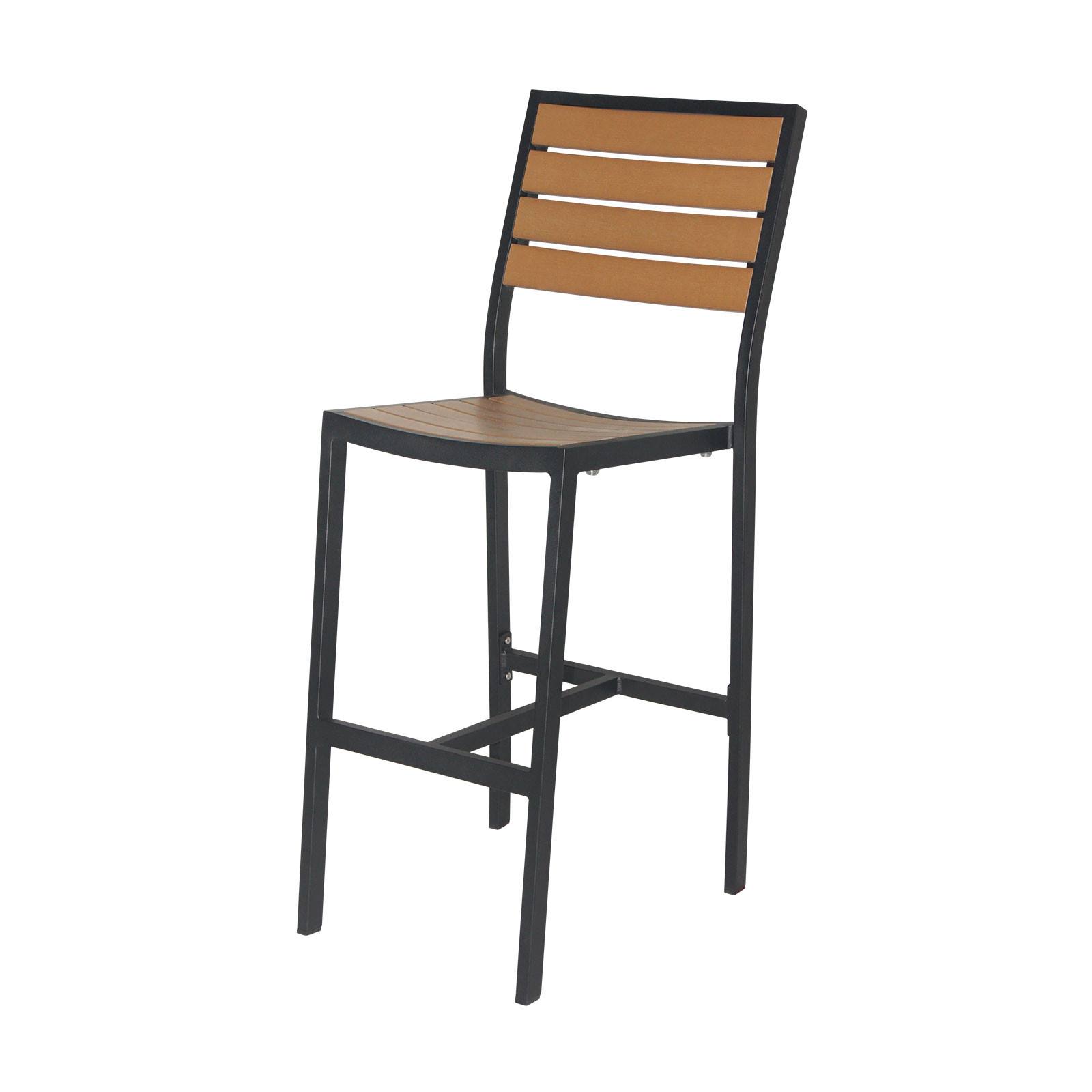 Source Furniture Bar Stool Black and Gray Napa Bar Side Chair