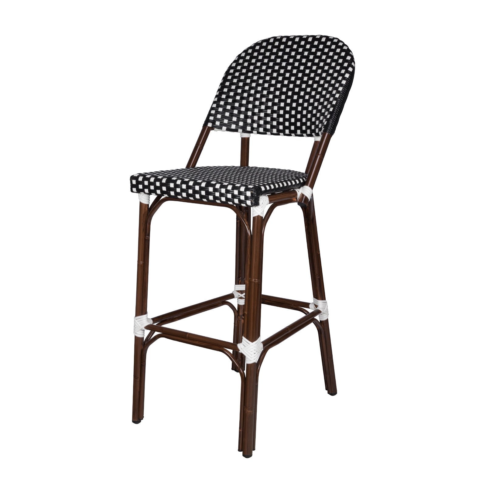 Source Furniture Bar Stool Cream and Chocolate Paris Dining  Bar Side Chair