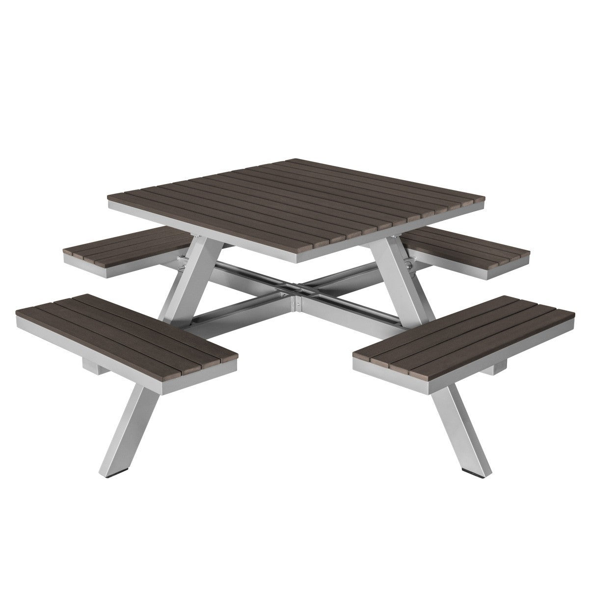 Source Furniture Picnic Table Black Vienna Picnic Table (36"X36" Top)