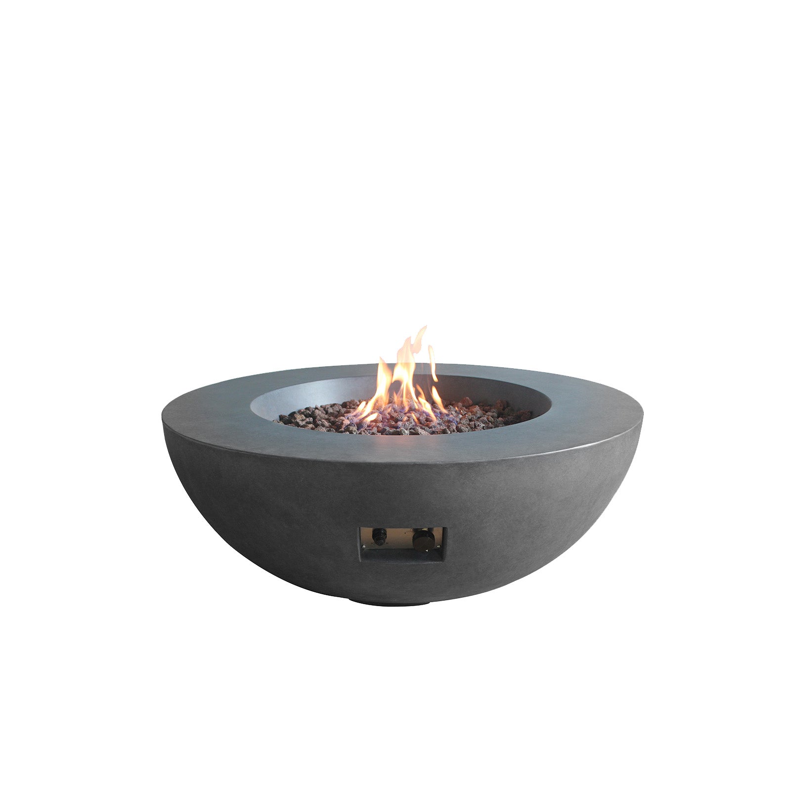 Source Furniture Round Fire Pit Source Furniture Elements Concrete Fire Pit (Round) – Dark Gray