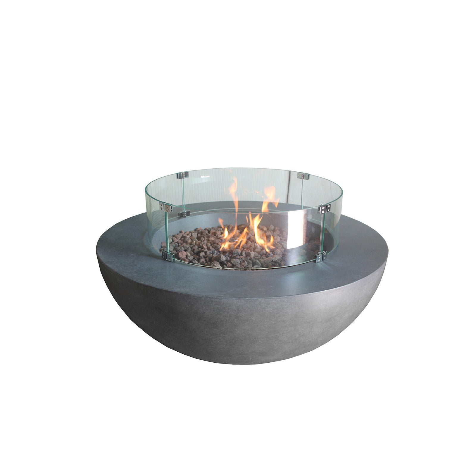 Source Furniture Round Fire Pit Source Furniture Elements Concrete Fire Pit (Round) – Dark Gray