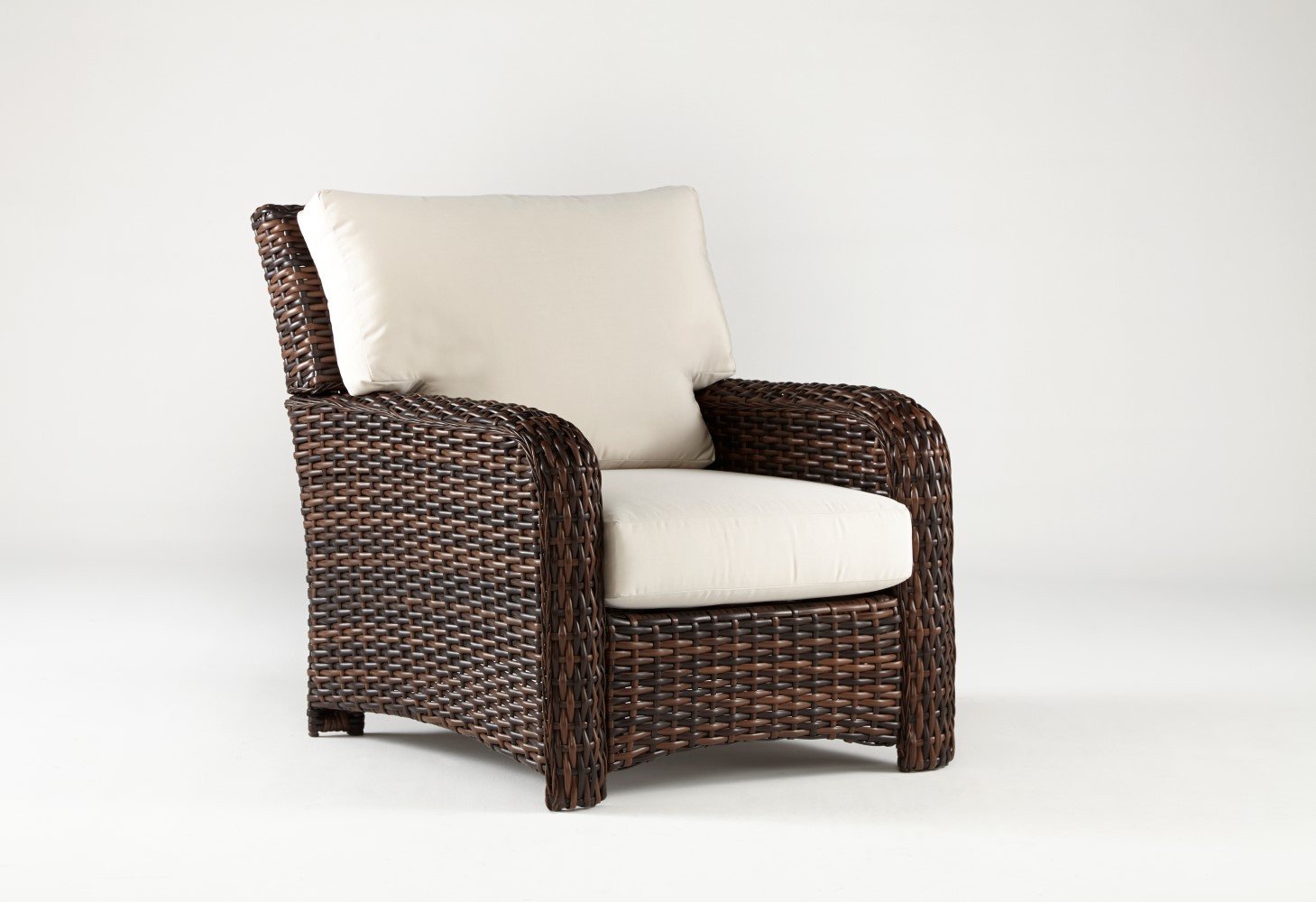 South Sea Rattan Chair Tobacco South Sea Rattan St. Tropez Arm Chair