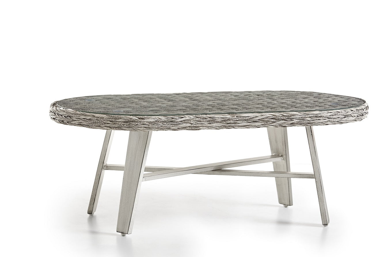 South Sea Rattan Coffee Table Soft Granite South Sea Rattan Grand Isle Coffee Table SKU 77444
