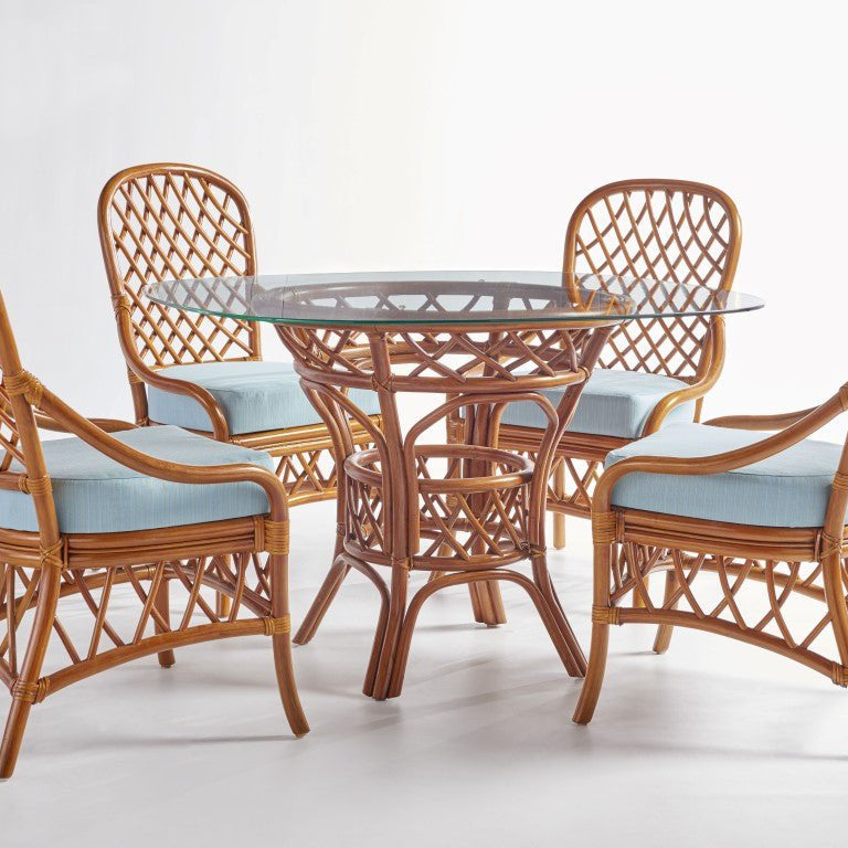 South Sea Rattan Dining Set South Sea Rattan Antigua 42" Round Dining Set