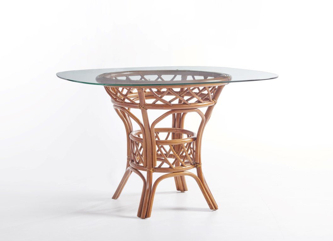South Sea Rattan Dining Table South Sea Rattan Antigua 48" Dining Table