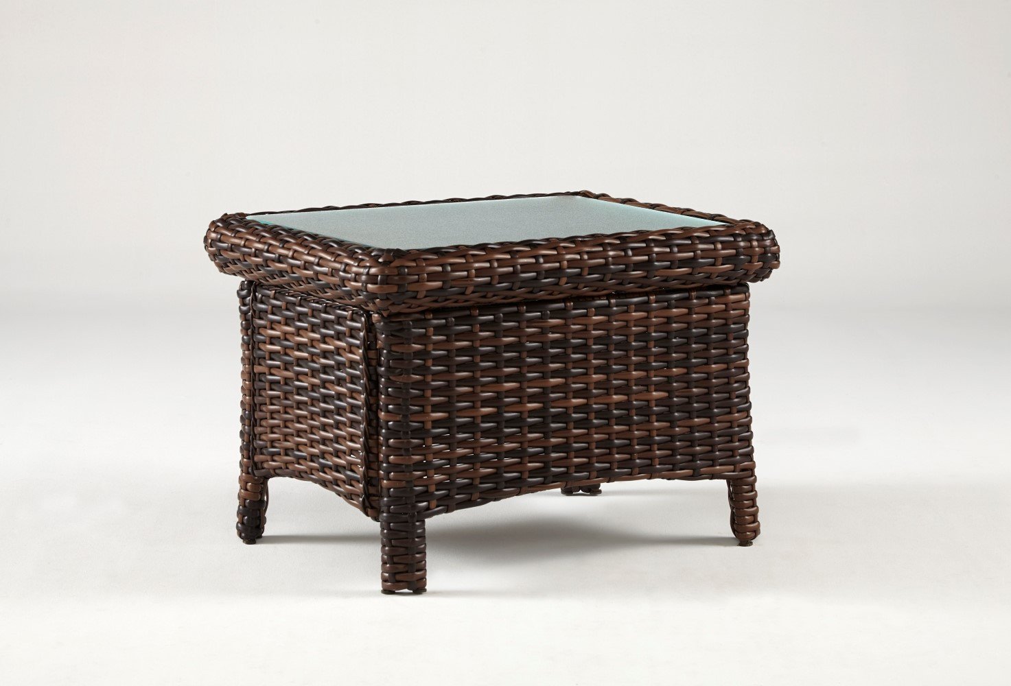 South Sea Rattan End Table Tobacco South Sea Rattan St. Tropez End Table