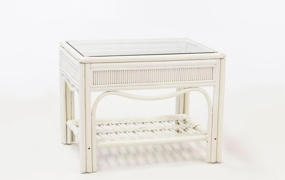 South Sea Rattan End Table Pecan South Sea Rattan Bermuda End Table