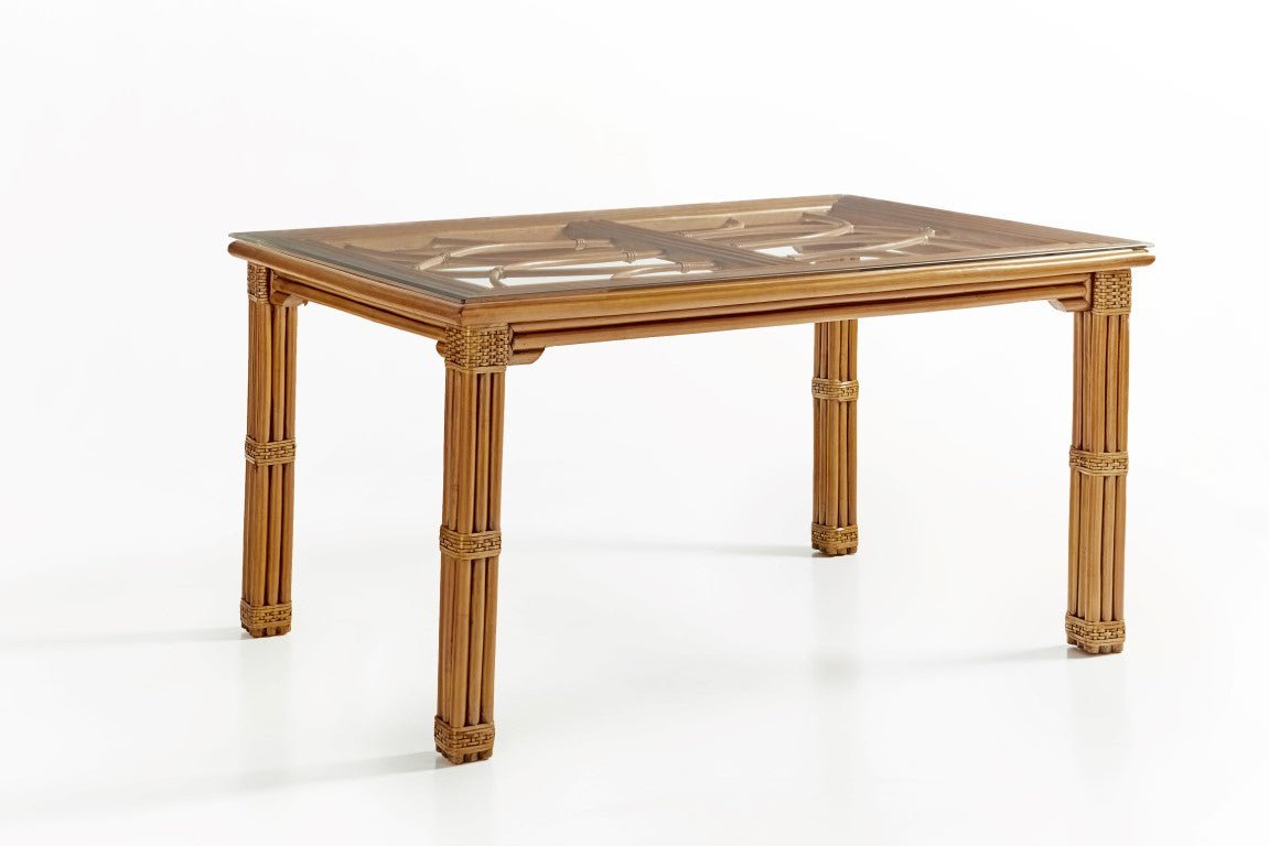 South Sea Rattan Rectangle Dining Table South Sea Rattan Antigua Rectangular Dinning Table