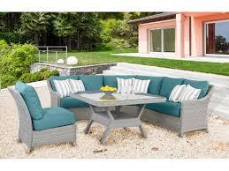 South Sea Rattan Seating Set South Sea Rattan Mayfair 5-Piece Conversation Set with Glass-Top Table