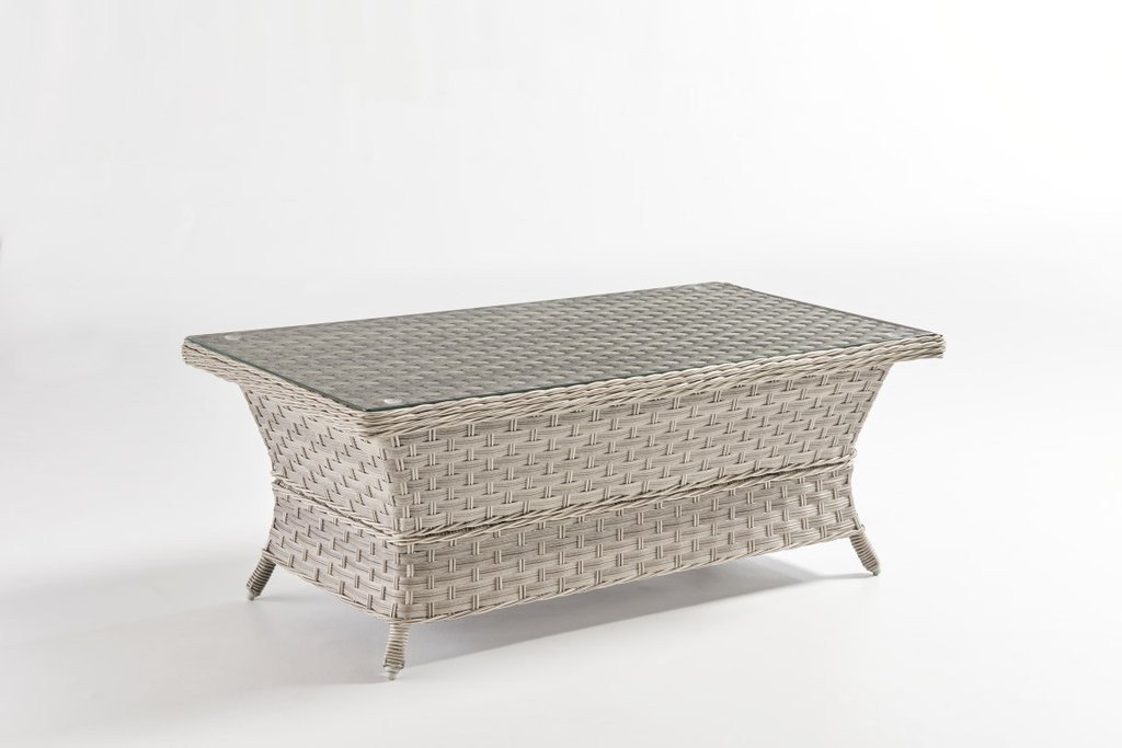 South Sea Rattan Seating Set South Sea Rattan Mayfair 6-Piece Conversation Set with Glass-Top Tables