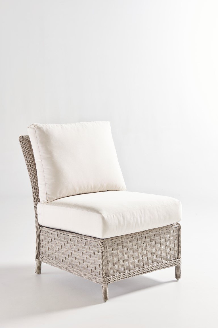 South Sea Rattan Sectional Piece South Sea Rattan Mayfair Sectional Armless Piece