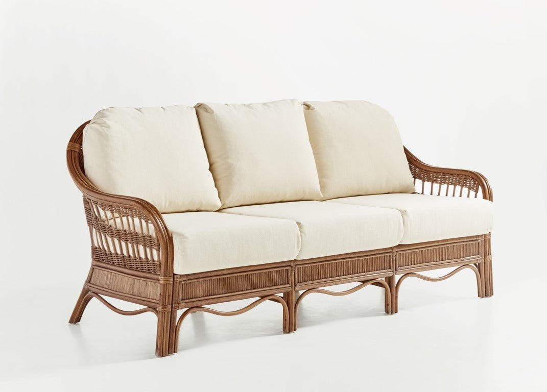 South Sea Rattan Sofa Pecan South Sea Rattan Bermuda Sofa