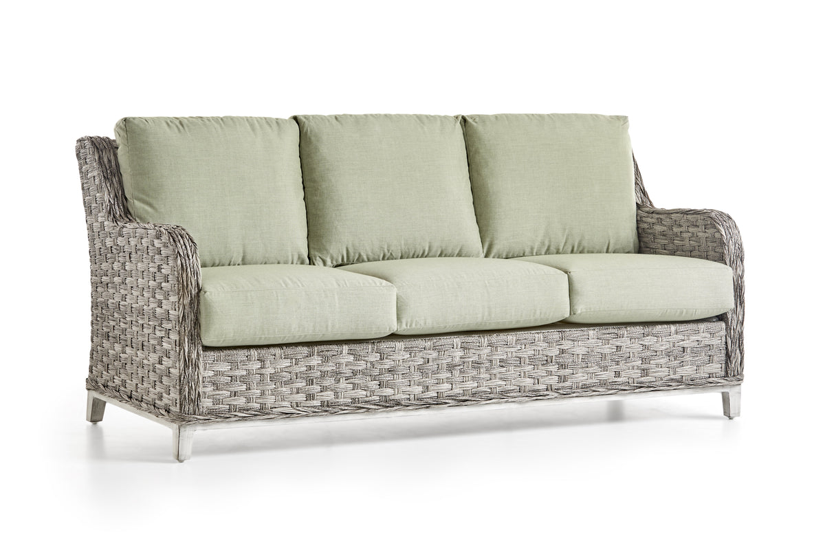 South Sea Rattan Sofa Soft Granite South Sea Rattan Grand Isle Sofa SKU 77403