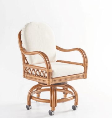 South Sea Rattan Swivel Tilt Caster Dining Chair South Sea Rattan Antigua Swivel Tilt Caster Dining Chair