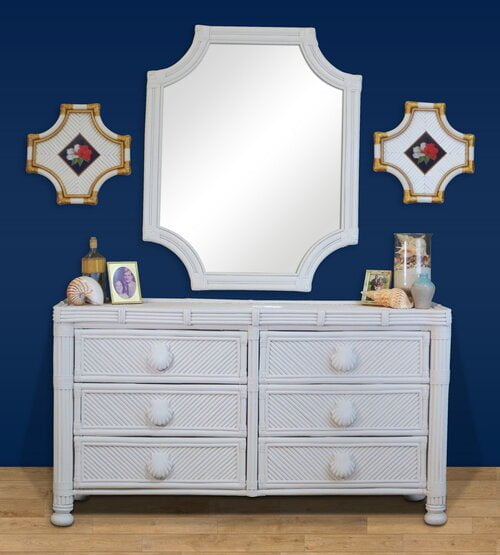 Spice Islands Dresser White Spice Island Coral Cove 6 Drawer Dresser