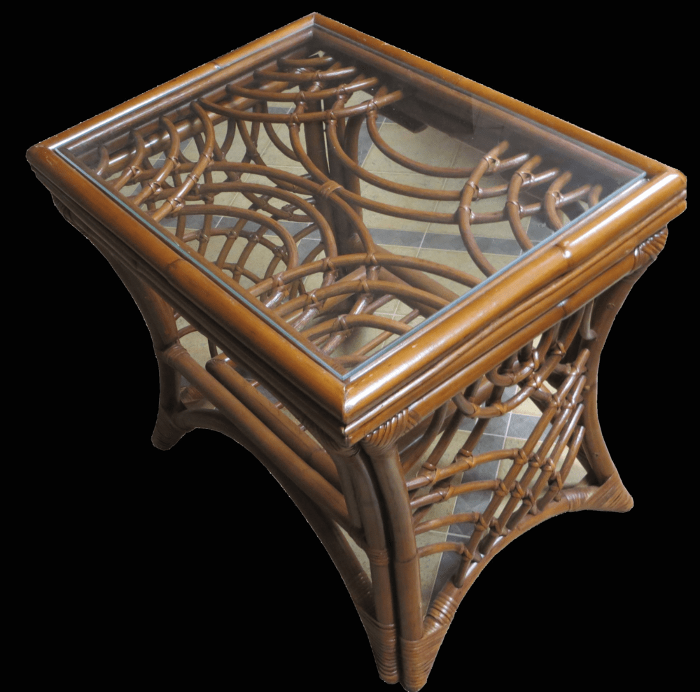 Spice Islands End Table Spice Islands Bali Wicker End Table Brownwash & Black