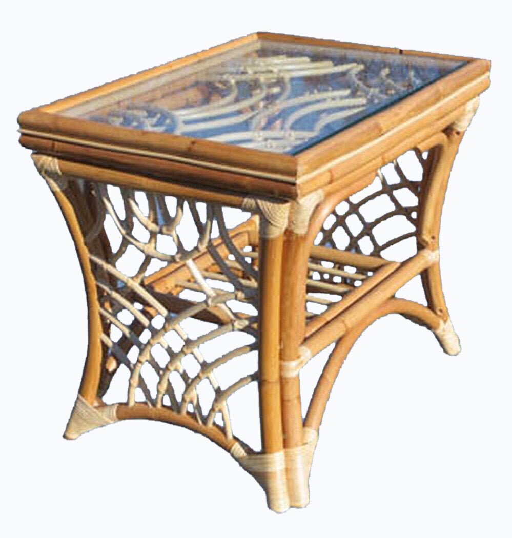 Spice Islands End Table Natural Spice Islands Bali End Table Natural & White