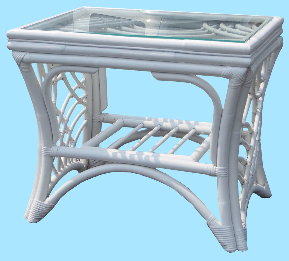 Spice Islands End Table Natural Spice Islands Bali End Table Natural & White