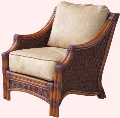 Spice Islands Indoor Seating Set Spice Islands Wicker Mauna Loa 6 Piece Rattan Seating Set in Brownwash Finish