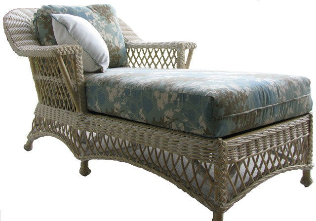 Spice Islands Lounge Chair Spice Islands Bar Harbor Chaise Lounge In Whitewash