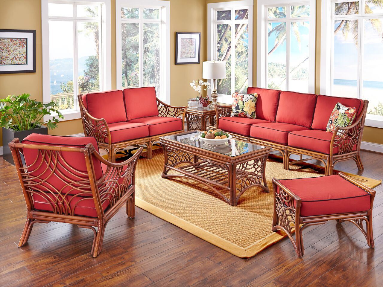 Spice Islands Loveseat Spice Islands Bali Wicker Loveseat Brownwash & Black