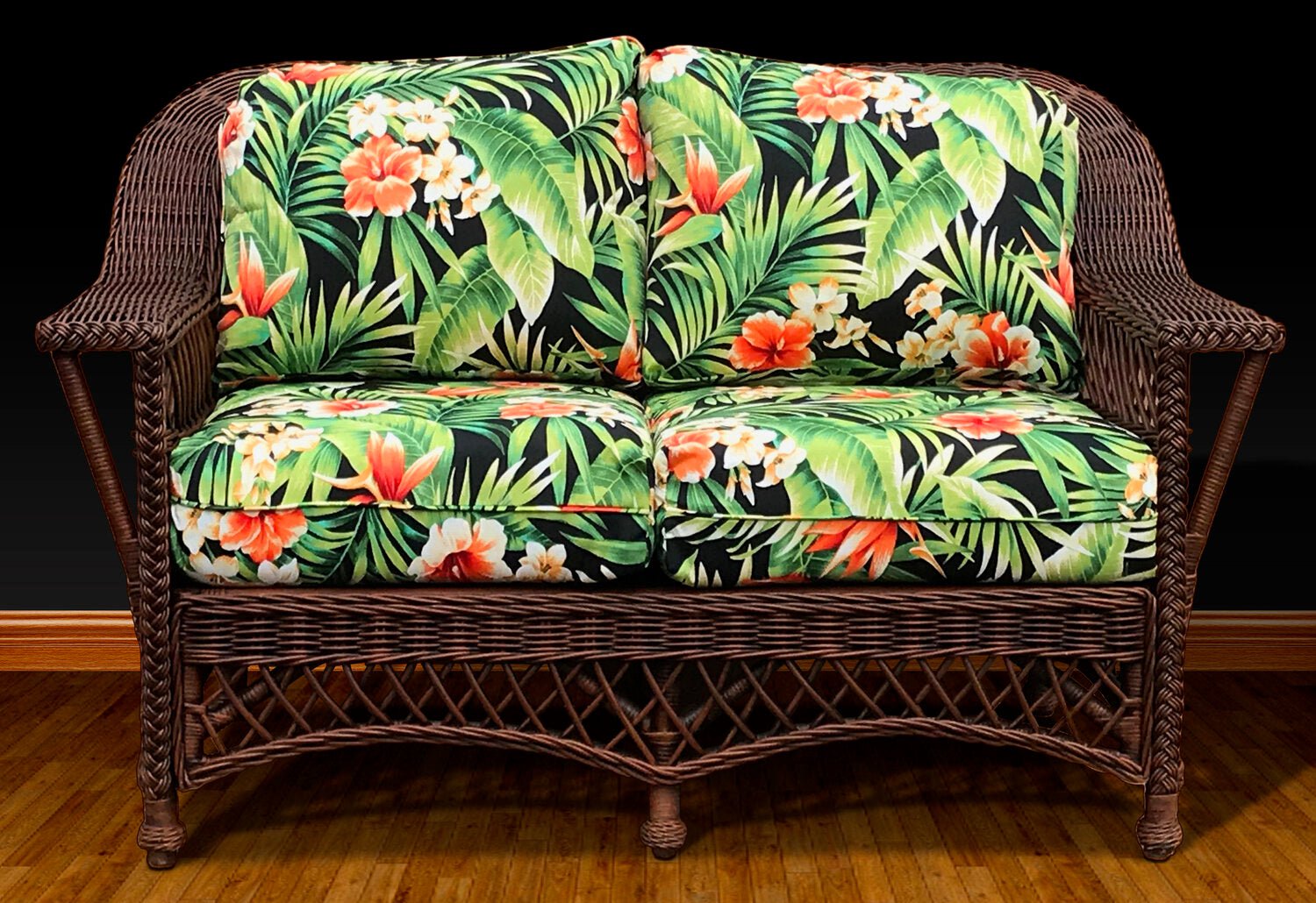 Spice Islands Loveseat Spice Islands Bar Harbor Loveseat Brownwash