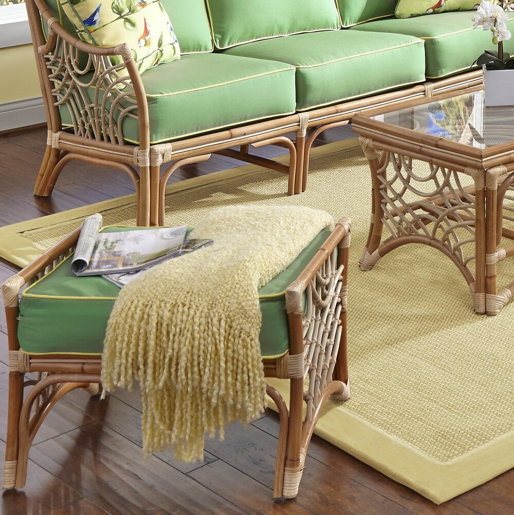 Spice Islands Ottoman Natural Spice Islands Bali Ottoman Natural & White