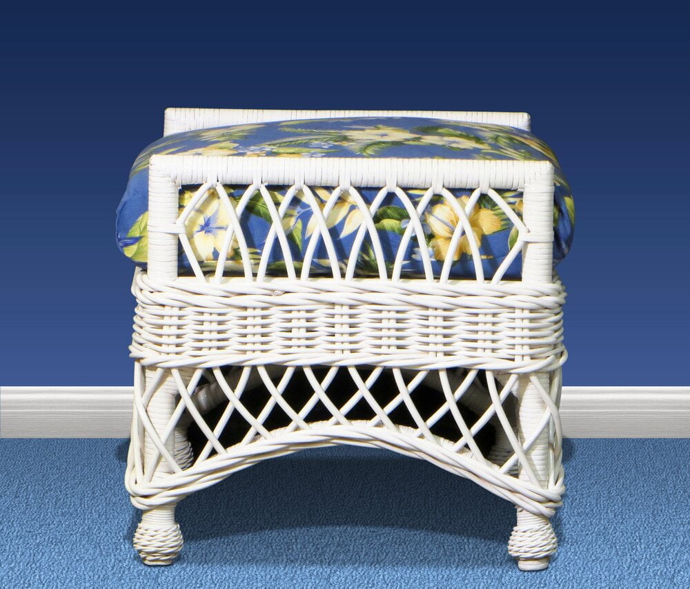 Spice Islands Ottoman Spice Islands Bar Harbor Ottoman White