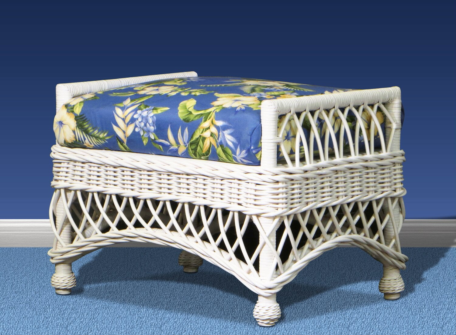 Spice Islands Ottoman Spice Islands Bar Harbor Ottoman White