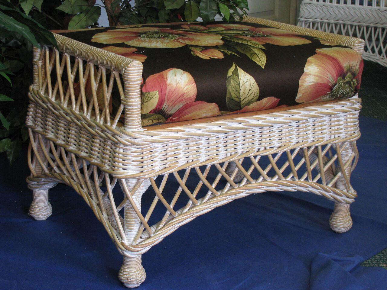 Spice Islands Ottoman Spice Islands Bar Harbor Ottoman Whitewash