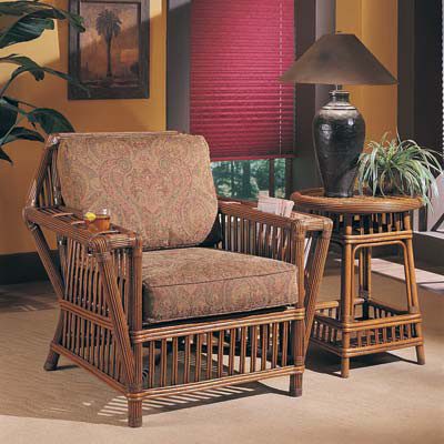 Designer Wicker & Rattan By Tribor Williamsburg Arm Chair by Designer Wicker from Tribor Chair - Rattan Imports
