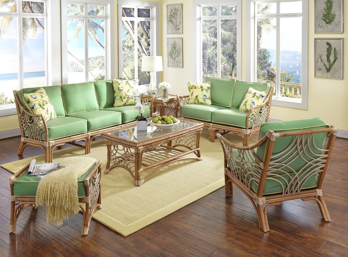 Spice Islands Bali Wicker Loveseat Natural - Rattan Imports