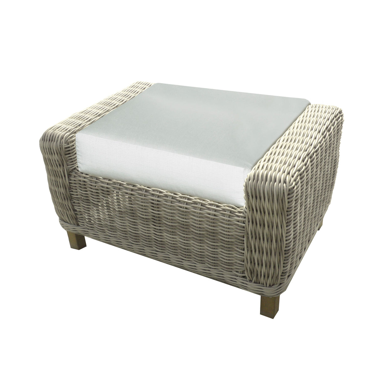 Forever Patio Carlisle Alabaster Ottoman